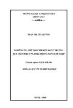 Luận văn tốt nghiệp nghiên cứu, chế tạo cảm biến đo từ trường dựa trên hiệu ứng hall phẳng dạng chữ thập