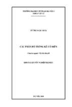 Luận văn tốt nghiệp các phân bố thống kê cổ điển