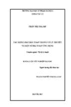 Luận văn tốt nghiệp các định luật bảo toàn trong cơ lý thuyết và một số bài toán ứng dụng