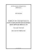 Luận văn tốt nghiệp nghiên cứu sức căng mặt ngoài của ngưng tụ bose einstein một thành phần trong thống kê chính tắc lớn
