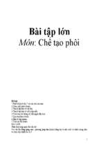 Thiết kế phôi đúc