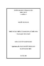 Luận văn tốt nghiệp nhiệt độ suy biến của dao động tử điều hòa