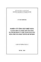 Luận án tiến sĩ nghiên cứu tính chất nhiệt động và đàn hồi của hợp chất bán dẫn đa thành phần và siêu mạng bán dẫn
