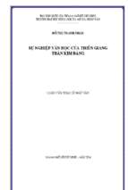 Sự nghiệp văn học của thiên giang trần kim bảng     