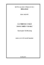 Luận văn tốt nghiệp các phép đo cơ bản trong thiên văn học