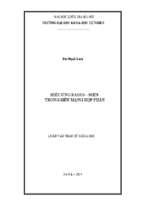 Luận văn thạc sĩ hiệu ứng radio   điện trong siêu mạng hợp phần