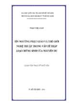 Tín ngưỡng phật giáo và thế giới nghệ thuật trong văn tế thập loại chúng sinh của nguyễn du    