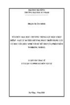 Tổ chức dạy học chương “động lực học chất điểm” – vật lý 10 theo hướng phát triển năng lực tự học của học sinh với sự hỗ trợ của phần mềm working model..