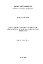 Luận án tiến sĩ nghiên cứu mưa rào khí quyển năng lượng siêu cao sử dụng hệ đo bề mặt của đài quan sát piere auger