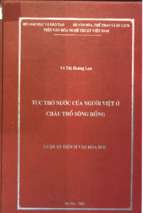 Tục thờ nước của người việt ở châu thổ sông hồng    