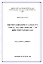 Biện chứng giữa kinh tế và giáo dục trong sự phát triển nền kinh tế tri thức ở việt nam hiện nay    