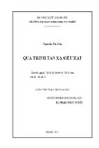 Luận văn thạc sĩ quá trình tán xạ siêu hạt