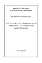 Sinh viên đại học quốc gia thành phố hồ chí minh học tập và làm theo tấm gương đạo đức hồ chí minh