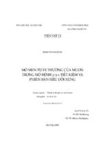 Luận án tiến sĩ mô men từ dị thường của muon trong mô hình 3 3 1 tiết kiệm và phiên bản siêu đối xứng