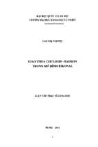 Luận văn thạc sĩ giao thoa coulomb   hadron trong mô hình eikonal