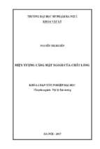 Luận văn tốt nghiệp hiện tượng căng mặt ngoài của chất lỏng