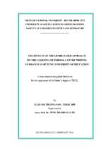 The effects of the genre based approach on the learning of formal letter writing at 