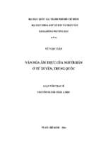 Văn hóa ẩm thực của người hán ở tứ xuyên, trung quốc    
