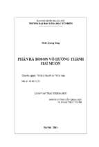 Luận văn thạc sĩ phân rã boson vô hướng thành hai muon