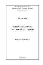 Luận án tiến sĩ nghiên cứu xây dựng thiết bị khảo sát địa điện