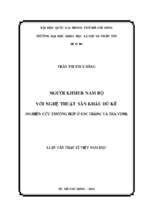 Người khmer nam bộ với nghệ thuật sân khấu dù kê (nghiên cứu trường hợp ở sóc trăng và trà vinh)    