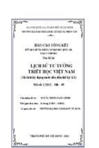 Lịch sử tư tưởng triết học việt nam (từ thời kỳ dựng nước đến đầu thế kỷ xx)    