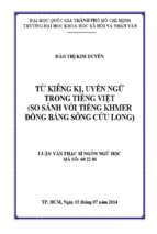 Từ kiêng kị, uyển ngữ trong tiếng việt (so sánh với tiếng khmer đồng bằng sông cữu long)    
