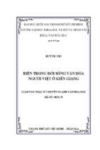 Biển trong đời sống văn hóa người việt ở kiên giang    