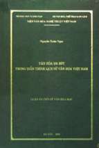 Văn hóa đa bút trong diễn trình lịch sử văn hóa việt nam    