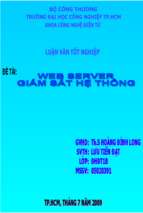 Slide thuyết trình web server giám sát hệ thống.ppt