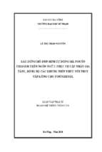 Xây dựng mô đun sinh tự động mã nguồn trigger trên ngôn ngữ c phục vụ cập nhật gia tăng, đồng bộ các khung nhìn thực với truy vấn lồng cho postgresql.
