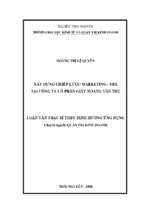 Xây dựng chiến lược marketing   mix tại công ty cổ phần giấy hoàng văn thụ