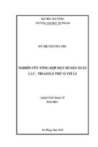 Nghiên cứu tổng hợp một số dẫn xuất 1,2,3 triazole thế  vị trí 1,5...