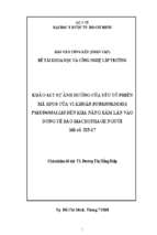 Khảo sát sự ảnh hưởng của yếu tố phiên mã rpos của vi khuẩn burkholderia pseudomallei đến khả năng xâm lấn vào dòng tế bào macrophage người