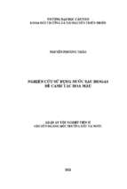 Nghiên cứu sử dụng nước sau biogas để canh tác hoa màu