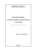 Sách chuyên khảo đối chiếu tên riêng nữ giới người anh và người việt 