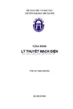 Giáo trình lý thuyết mạch điện 