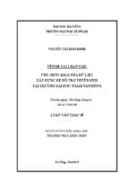 ứng dụng khai phá dữ liệu xây dựng hệ hỗ trợ tuyển sinh tại trường đại học phạm văn đồng...