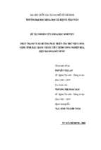 Thực trạng và xu hướng phát triển của thư viện công cộng tỉnh hậu giang trong tiến trình công nghiệp hoá, hiện đại hoá đất nước   