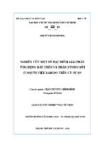 Nghiên cứu một số đặc điểm giải phẫu ứng dụng đầu trên và thân xương đùi ở người việt nam đo trên ct  scan