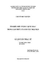 Tìm hiểu biểu tượng  quốc hoa  trong cảm thức của dân tộc nhật bản    