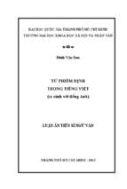 Từ phiếm định trong tiếng việt (so sánh với tiếng anh) 