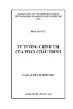 Tư tưởng chính trị của phan châu trinh    