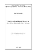 Nghiên cứu đánh giá rủi ro đa thiên tai đối với các tỉnh ven biển trung trung bộ. (multi risk assessment for mid central coastal provinces )