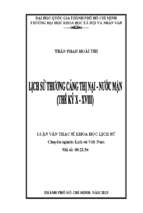 Lịch sử thương cảng thị nại   nước mặn (thế kỷ x xviii)    