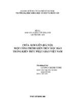 Chùa kim liên (hà nội) một công trình kiến trúc độc đáo trong kiến trúc phật giáo việt nam   