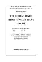 Biểu đạt hình thái dĩ thành tiếng anh trong tiếng việt    