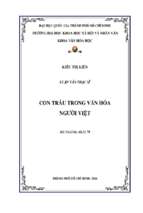 Con trâu trong văn hóa người việt    