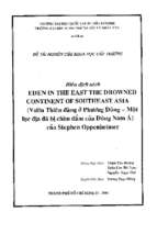 Biên dịch sách eden in the east the drowned continent of southeast asia =   vườn địa đàng ở phương đông   một lục địa đã bị chìm đắm của đông nam á 