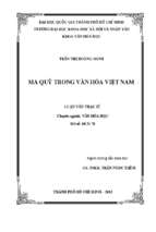 Ma quỷ trong văn hóa việt nam    